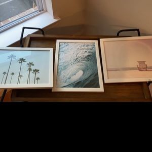 Printed framed beach photos